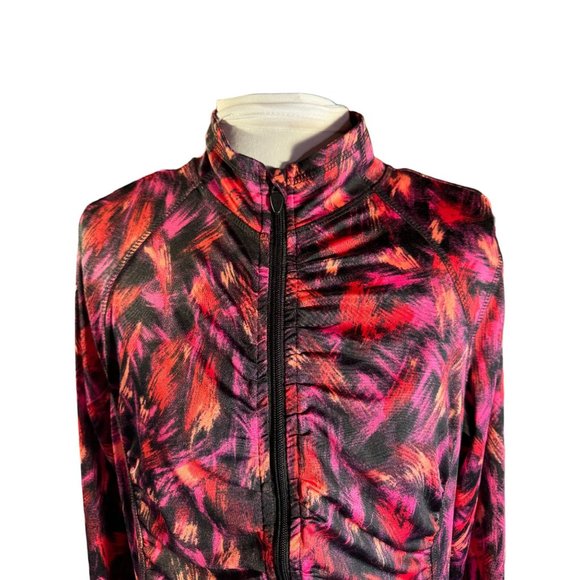 Exertek Zippered Work Out Jacket Women Size Petite Medium - Picture 2 of 9